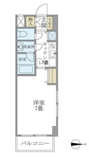 北品川アパートメント 601 間取り図