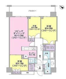 クロスエアタワー 34階 間取り図