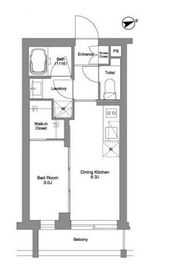 ORME COURT YOTSUYA 205 間取り図