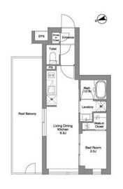 ORME COURT YOTSUYA 402 間取り図