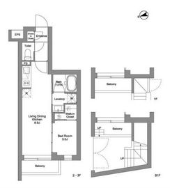 ORME COURT YOTSUYA 202 間取り図