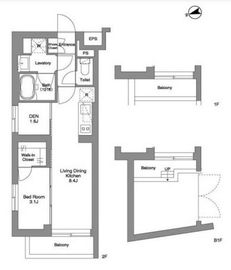 ORME COURT YOTSUYA 203 間取り図