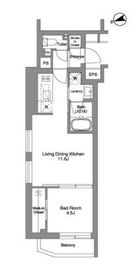 ORME COURT YOTSUYA 303 間取り図