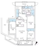 ロイジェント駒込六義園 1501 間取り図