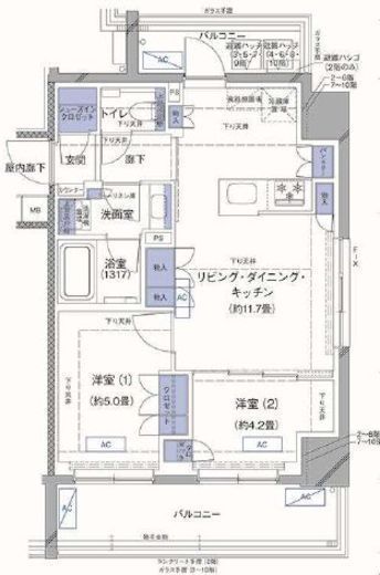ラティエラ横濱大通り公園 907 間取り図
