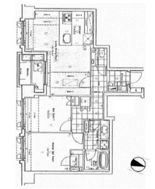 パークナード南麻布 5階 間取り図