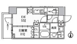 シーズンフラッツ菊川 1004 間取り図