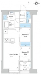 プレディアコート清澄白河 403 間取り図