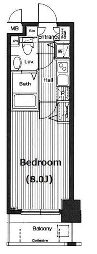 グランド・ガーラ横浜伊勢佐木町 10階 間取り図