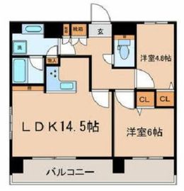 フォレシティ秋葉原 1103 間取り図