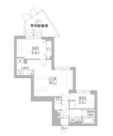 グランデュオ経堂18 (GranDuo Kyodo18) 102 間取り図