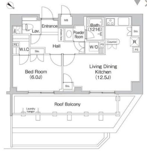 コンフォリア代々木上原 903 間取り図