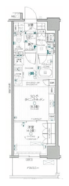 デュオステージ関内Ⅱ 2階 間取り図