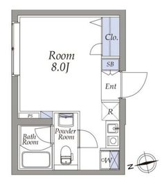アトリオフラッツ町屋 102 間取り図