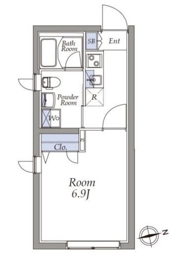 アトリオフラッツ町屋 301 間取り図