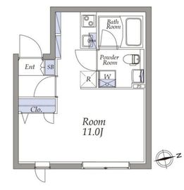 アトリオフラッツ町屋 402 間取り図