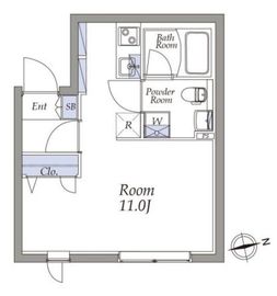 アトリオフラッツ町屋 302 間取り図