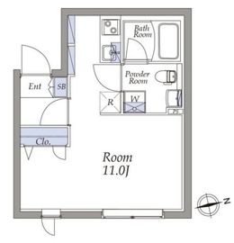 アトリオフラッツ町屋 202 間取り図