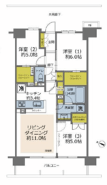 プレミスト志村三丁目 1階 間取り図