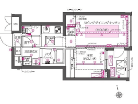 ZOOM西早稲田 4階 間取り図