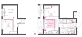 ZOOM西早稲田 2階 間取り図