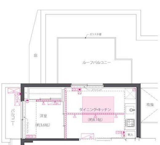 ZOOM西早稲田 4階 間取り図