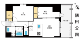 東京マンション 1101 間取り図