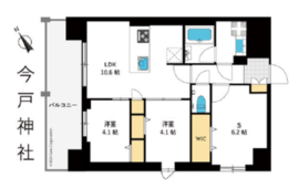 東京マンション 1105 間取り図