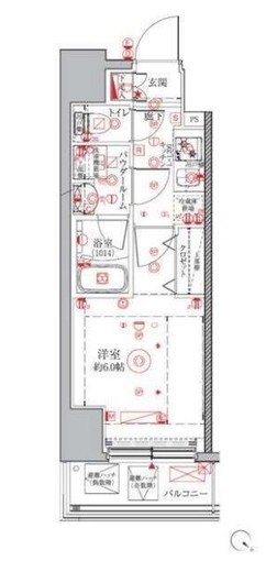 クレイシアIDZ横浜桜木町 2階 間取り図