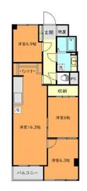 シーアイマンション碑文谷 5階 間取り図