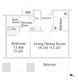 千代田ファーストハイツ 1706 間取り図