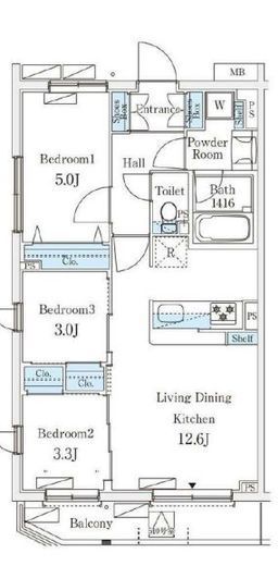 テラス杉並方南町 212 間取り図