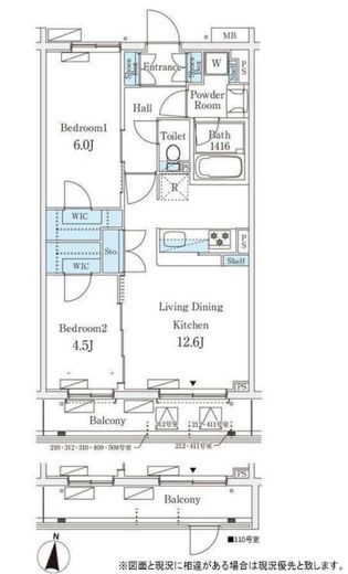 テラス杉並方南町 411 間取り図