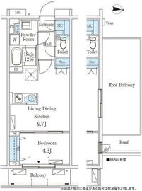 テラス杉並方南町 501 間取り図