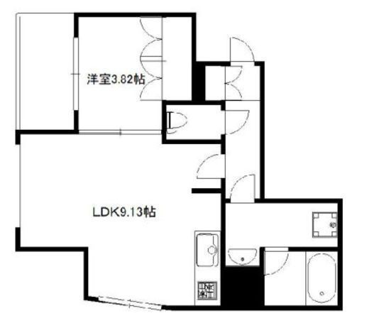 ジャコワ日本橋中洲 604 間取り図