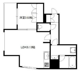 ジャコワ日本橋中洲 604 間取り図