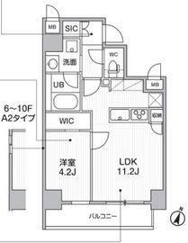 シーズンフラッツ門前仲町 502 間取り図