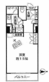 シティフロントタワー 14階 間取り図