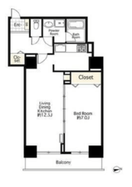 シーリアお台場 3-4-3204 間取り図
