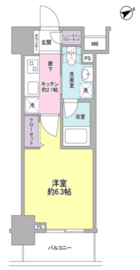 サンピエス大森 203 間取り図