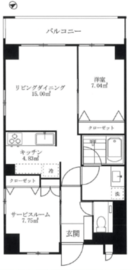 メゼリテ表参道 301 間取り図