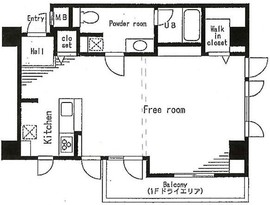 グレンパーク神楽坂 103 間取り図