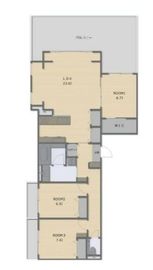 セレステ御殿山 201 間取り図