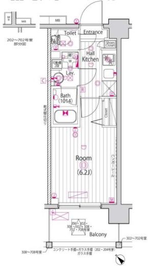 ガーラ・ステーション横浜保土ケ谷 3階 間取り図