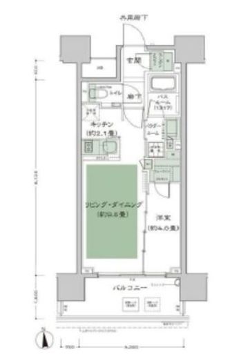 シティハウス浅草橋 7階 間取り図