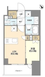 ルジェンテ武蔵小山アベニュー 6階 間取り図