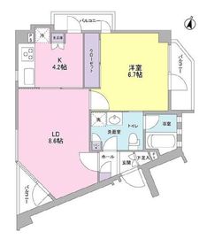 クローバーハウス鷺沼 2階 間取り図