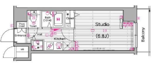 グランド・ガーラ横濱山下町 4階 間取り図