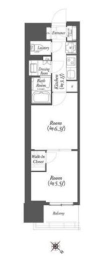 WORVE横浜伊勢佐木町 514 間取り図