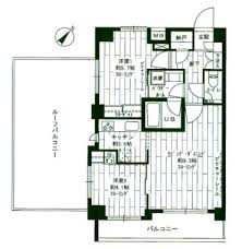 グランドコンシェルジュ白金高輪アジールコート 6階 間取り図